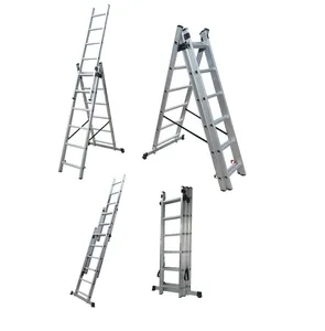 16 22 32 ft 5 6 8 10 12 15 meter extension multi purpose household folding ladder aluminium telescopic ladder for home