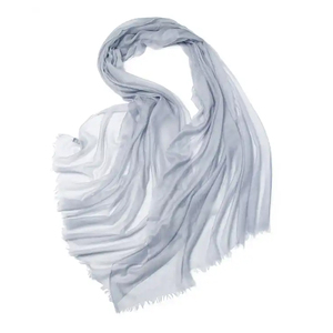 Женский шелковистый однотонный шарф из чистого кашемира - Product Image 3