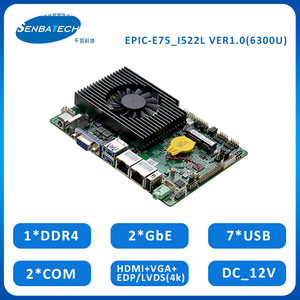 I5-6300U <span class=keywords><strong>2</strong></span> LAN RAM 32GB DDR4 4k hiển thị 3.5 inch nhúng công nghiệp PC Board cho IOT cạnh ứng dụng máy tính - Product Image 2