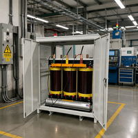 Transformateur de puissance sec triphasé basse tension 50 kVA 0,8 kV/0,38 kV/0,22 kV/0,11 kV à bobinage en aluminium et cuivre