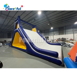 Tam giác Inflatable nổi đảo trượt nước Công Viên Nước thiết bị Aqua giật gân leo núi đá trượt - Product Image 5