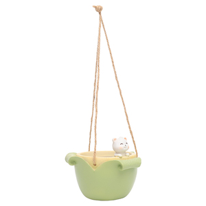 Maceta colgante con forma de maíz y <span class=keywords><strong>Mango</strong></span> Verde Roogo, maceta de escritorio funcional, decoraciones de pared - Product Image 5