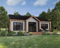 Maison de vacances préfabriquée en structure acier, maison modulaire, chalet, suite de jardin, villa, casas préfabriquées, cabane