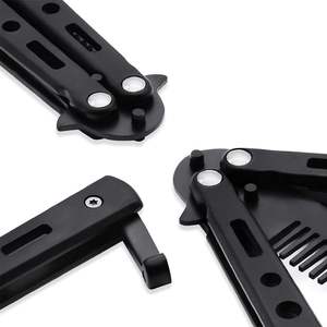 Peine de Bolsillo para Práctica de Peluquería con Logotipo Personalizado, Peine de Entrenamiento Tipo Navaja de Mariposa, Peine Plegable Tipo Navaja para Hombre - Product Image 4