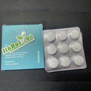 ジンルイユン OEM シュガーフリーエナジーミントガム 6パック 100%天然健康食品グレードハーブエキス 液体固形抽出 3年間 - Product Image 3