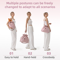Sac à déjeuner personnalisé avec cordon de serrage pour femmes, imperméable, réutilisable, sac à repas bandoulière grande capacité, sac isotherme de voyage et d'extérieur