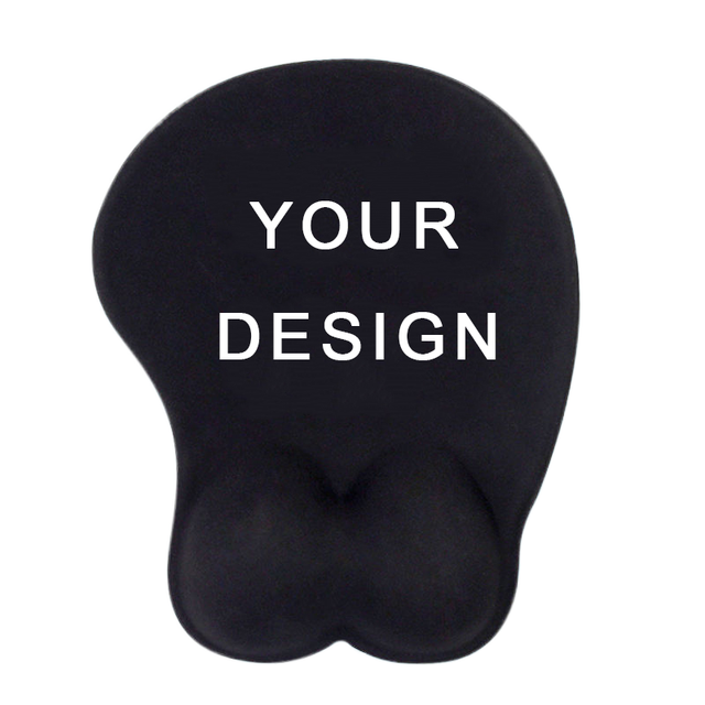 Cartoon Anime Beauty 3D Breast Sexy Silicone Wrist Rest Red Naughty Girl Large Gaming Personality Custom Design Mouse Pad