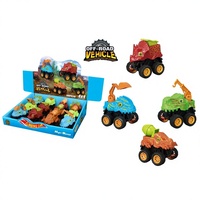 Nouveau Jouet Véhicule de Construction Dinosaure à Inertie 8 CM Camion d'Ingénierie pour Enfants Cadeau d'Anniversaire de Noël Voitures de Construction Assorties