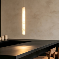 Lampe suspendue moderne en marbre naturel simple pour chambre d'hôtel, lampe de chevet luxueuse pour îlot de cuisine, table à café et salle à manger
