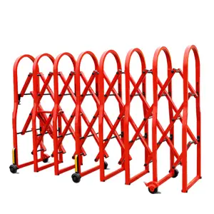 Pejalan Kaki Portable Accordion Barrier Gate untuk Gym, Sekolah, Supermarket, Hall