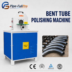 Machine à polir les tubes courbés, polissage à angle de 45 degrés pour tubes courbés en acier inoxydable, tubes ronds et carrés, élimination de la rouille - Product Image 1