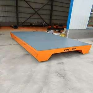 Véhicule de transport à plateau plat intelligent et robuste, à haut tonnage, à propulsion motorisée, avec composants en acier pour le transport automatisé en atelier - Product Image 4