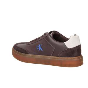 Sneakers pour homme Calvin Klein en cuir marron à semelle épaisse, chaussures décontractées - Product Image 3