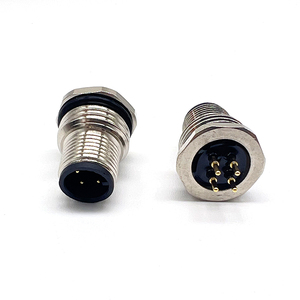 M12 * 1.0 Din tipi 2-17Pin IP67 Panel montaj konektörü PG9 M12 A-B-D kod lehim erkek kadın ön tutturulmuş soket M16 * 1.<span class=keywords><strong>5</strong></span> - Product Image 6