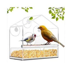Birdcage Tùy Chỉnh Cảnh Quan Vườn Trang Trí Nội Thất Pet Giữ Acrylic Vẹt Kích Thước Cửa Sổ Mới Bird Trung Chuyển Và Hút Cup - Product Image 1