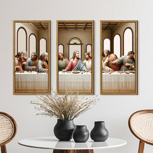 Décoration murale rectangulaire beige KingWin pour Pâques, pour le salon - Product Image 3