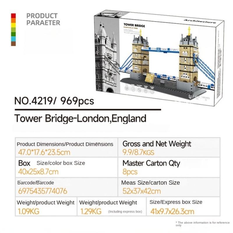 4219 Tower Bridges-Londres, Royaume-Uni [969pcs]