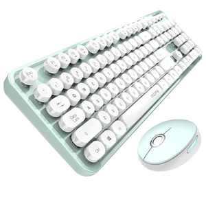 2.4G Không Dây Bàn Phím Và Chuột Combo Đầy Màu Sắc Bàn Phím Chuột Thiết Lập Với Vòng Keycaps Dễ Thương Chuột Không Dây Cho Máy Tính Xách Tay PC - Product Image 4