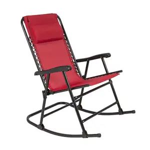 파티오 접이식 흔들 잔디 의자 제로 중력 의자 야외 안락 의자 접이식 라운지 의자