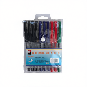 MNJ Gel Pens 12Pcs Color Assorted Ref 04522 - Product Image 1