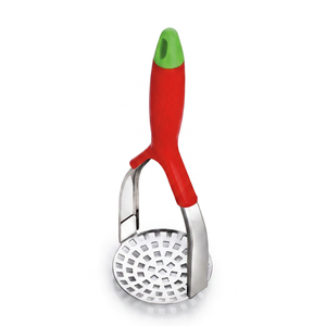 Triturador de Patatas Manual de Acero Inoxidable Anax Bhaji, Mango Resistente al Calor, Lavable, Tritura Vegetales Uniformemente, Accesorio de Cocina - Product Image 1