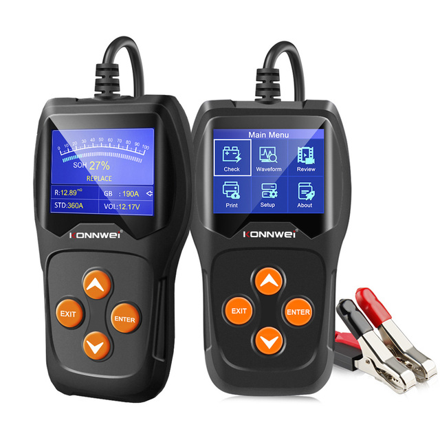 Cheap KW600 Konnwei Factory 12V Battery Tester Battery Analyzer for Car Truck Motorcycle Boat with  Colorful Screen Update Free
