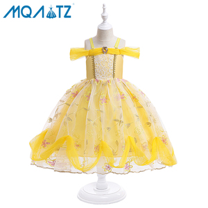 Vestido de princesa amarillo para niñas, disfraces para fiesta de Halloween, disfraces de Cosplay para niñas, vestidos de princesa para carnaval - Product Image 2
