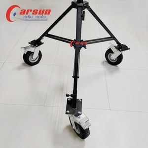 Roulettes pivotantes robustes Carsun de 10 pouces en acier avec freins, roues en caoutchouc gonflables, double roulement à billes - Product Image 6