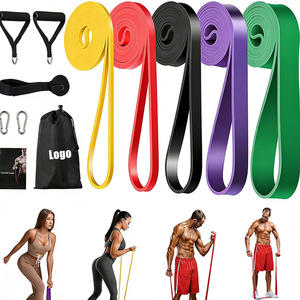 Custom Logo Heavy Duty Fitness Been- en Enkelbanden Set met weerstandsbanden voor Jump Strength Agility <span class=keywords><strong>Training</strong></span> en Power Pull-ups - Product Image 1