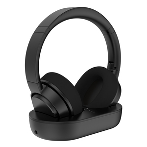 Casque <span class=keywords><strong>Bluetooth</strong></span> sans fil pour seniors avec émetteur TV et base de charge, pour malentendants, sans délai audio - Product Image 1