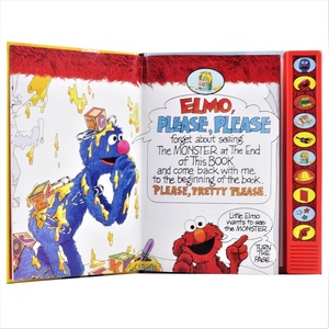 Livre audio interactif personnalisé OEM Monster End Press Hear Story Phrases, pages en carton, boîte à piles ABS, jouet pour tout-petits 0-3 3-6 - Product Image 4
