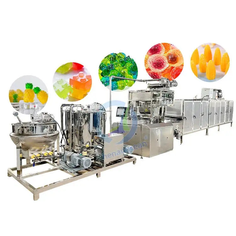 Snoep Fabricage Deposant Gelatine Giet Zoet En Midden Vul Harde Bonen Jelly Candy Maken Machine Prijs