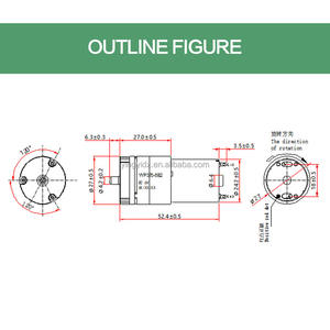 Pompa vakum udara Mini medis mikro, pompa udara 6V tekanan tinggi 350, pompa payudara perawatan medis, pompa kecantikan - Product Image 5