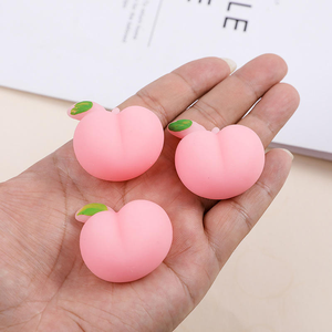 2025 Cute Little Butt Pinch Stress-Reliever TPR Toys Party Toy <b>Squishy</b> Ass Peach Mochi for Kids Aged 5 to 7 Years - Product Image 2
