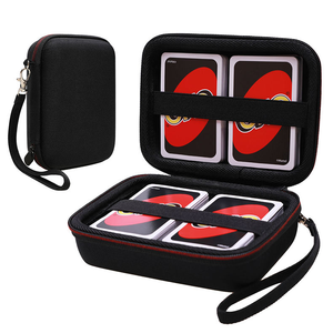 Estuche de Viaje Portátil Rojo de la Marca PT <span class=keywords><strong>para</strong></span> Más de 300 Cartas, Estuche de Almacenamiento Impermeable de EVA <span class=keywords><strong>para</strong></span> Juegos de Cartas - Product Image 2
