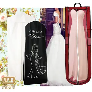 May phù hợp với túi tùy chỉnh in không dệt thêm dài Bridal Wedding Dress Bìa may túi của phụ nữ buổi tối gowns túi bụi