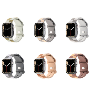 <span class=keywords><strong>Cinturino</strong></span> in Silicone a Scacchi Win-Win per <span class=keywords><strong>Apple</strong></span> <span class=keywords><strong>Watch</strong></span> Serie 9 10 11 IWatch <span class=keywords><strong>Ultra</strong></span> Elegante <span class=keywords><strong>Cinturino</strong></span> Sostitutivo - Product Image 2