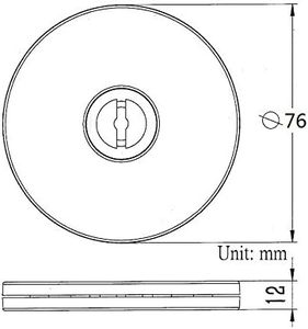 Organizador de tocadiscos <span class=keywords><strong>Lazy</strong></span> <span class=keywords><strong>Susan</strong></span> de acrílico de 3 pulgadas, Base de exhibición giratoria, acrílico blanco para estante de especias, mesa, pastel, cocina - Product Image 6