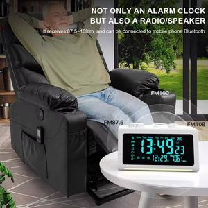 Radio Reloj Despertador para Personas Mayores con Grabación y Recordatorio <span class=keywords><strong>de</strong></span> Medicamentos, Personalizable OEM/ODM, Reproducción Bluetooth - Product Image 3