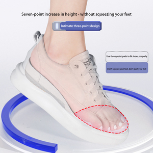 7/10 Foot Length Internal Height Increase Insole TPU Support <strong>Silicone</strong> Anti slip Arch Support Not Tiring Feet Men and Women Pads - Product Image 5