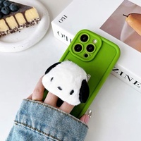 Support de Téléphone Portable au Design Mignon en Peluche, Poignée de Téléphone Personnalisée, Type PopSockets, Idéal comme Cadeau