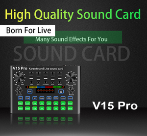 Demao RTS Card Âm Thanh Sống V15 Giao Diện Âm Thanh Di Động Máy Tính Karaoke Card Âm Thanh Ghi Âm Giao Diện Nhanh - Product Image 4