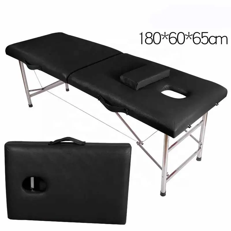 Cheap Price Modern Adjustable Spa Beauty Salon Lash Facial Massage Table Stainless Steel Foldable Massage Bed