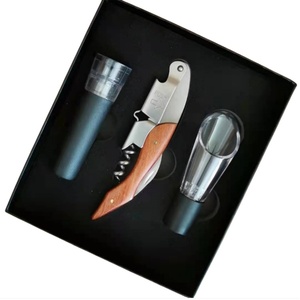 Tùy Chỉnh Bồi Bàn Corkscrew Rượu Vang Chai Vít Mở Rượu Vang Bộ Quà Tặng Với Rượu Vang Mở Tốt Nhất Mở Chai - Product Image 6