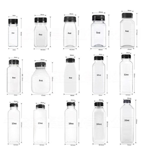 2Oz 4Oz 5Oz 6Oz 8Oz 10Oz 12Oz 13Oz 16Oz 32Oz Biểu Tượng Tùy Chỉnh Vuông Rỗng Chai Nhựa Đồ Uống <span class=keywords><strong>Container</strong></span> Cho Nước Trái Cây Sữa Uống - Product Image 6