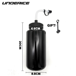 Bouteille d'eau compressible anti-fuite <span class=keywords><strong>de</strong></span> 34 oz pour hockey et lacrosse, compatible casque, prise en main facile, résistante aux chocs - Product Image 2