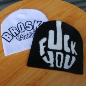 Cappelli per berretto in Mohair Jacquard Unisex in maglia acrilica personalizzata YKH berretti con Logo di alta qualità con tutto il Designer di stampe per la stagione invernale - Product Image 4