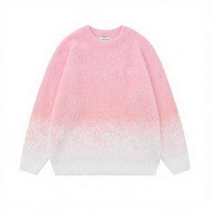 Maglione Invernale da <span class=keywords><strong>Donna</strong></span> Motif, 100% Cotone, Pullover Casual Sfumato con Collo Tondo, Taglie Grandi - Product Image 4