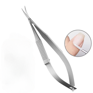 Tijeras de acero inoxidable para manicura, codo fino para piel muerta, pelo liso profesional de cola de golondrina para cortaúñas - Product Image 1