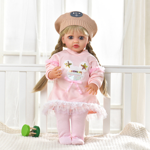 Yeezwood Poupée Musicale en Silicone de 55 cm, Grande Poupée Reborn Mignonne, Jouet pour Tout-Petits, Poupées Réalistes pour Filles, Offre Spéciale - Product Image 4